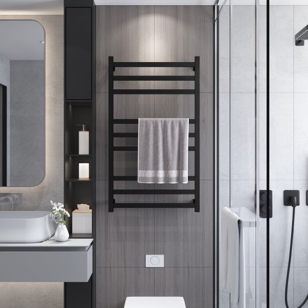 Elektrisk hndklestang 60x102,5x12cm | SC05 | Svart