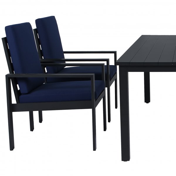 Premium utemøbler i aluminium | Bord & 4 stoler | Hamnviken Premium utemøbler i aluminium | Bord & 4 stoler | Hamnviken