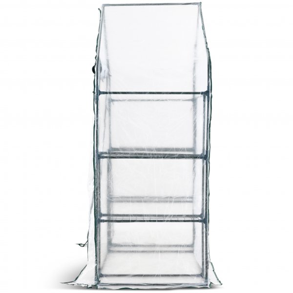 Lite drivhus i plast 1m² | Stålramme med PVC-belegg Lite drivhus i plast 1m² | Stålramme med PVC-belegg