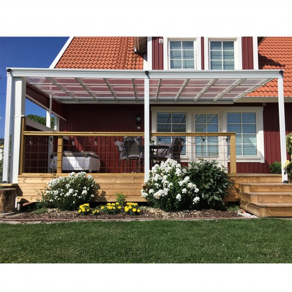 Terrasse 5,6x3,0m | Ekstra hy | Kanalplast / Aluminium