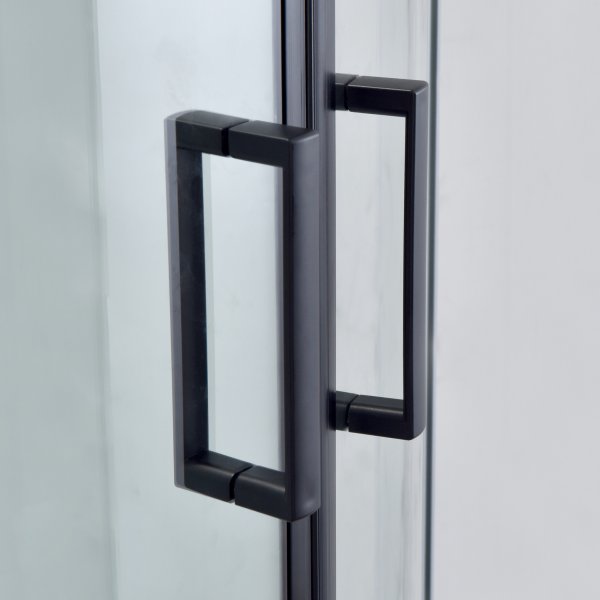 Komplett dusjkabinett - Flere spraymoduser - Regndusj - Sort profil Komplett dusjkabinett - Flere spraymoduser - Regndusj - Sort profil