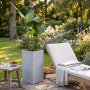 Fiberarmert utegryte - H�y modell - Lys gr�