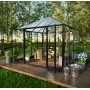 Gazebo 8,1m | Kvadratisk premium drivhus | 4 mm sikkerhetsglass | 5 rs stormgaranti