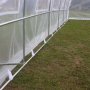Tunneldrivhus 18m | Stlramme med transparent PE plastdeksel