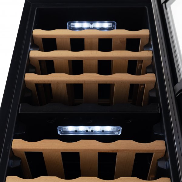 Vinkjøler 2 temperatursoner | 36 flasker | Stillegående | 42 cm bred Vinkjøler 2 temperatursoner | 36 flasker | Stillegående | 42 cm bred