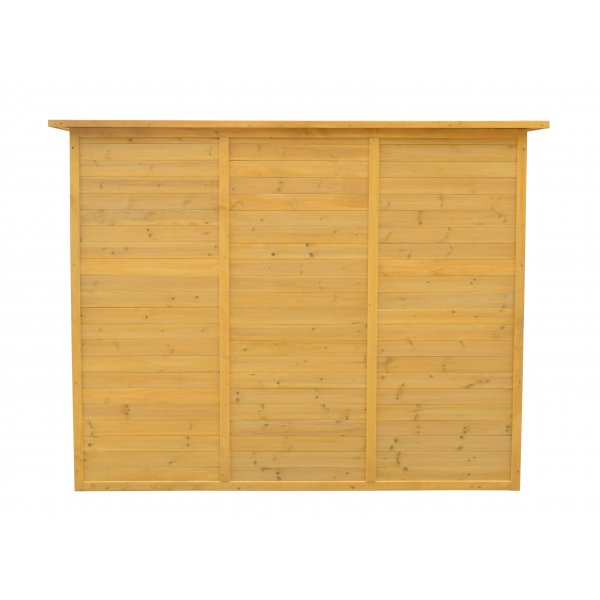 Hageoppbevaringsbod | 200x200x151,5 cm | Dobbel Dør | Naturlig Trefinish Hageoppbevaringsbod | 200x200x151,5 cm | Dobbel Dør | Naturlig Trefinish