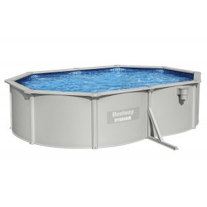 Overbakkebasseng Bestway Hydrium Oval, Lysebl� - 5 x 3,6 m (56586)