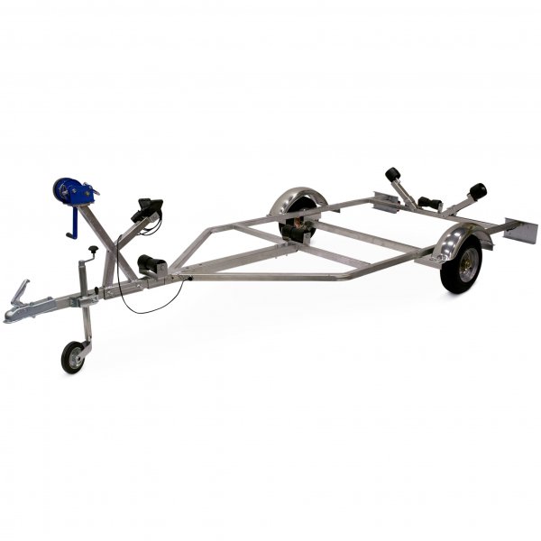 Båttilhenger med vinsj | Maksimal belastning 600 kg | 433x168cm Båttilhenger med vinsj | Maksimal belastning 600 kg | 433x168cm