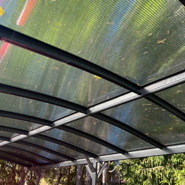 Carport 17,25m² | Ekstra høy | 8mm kanalplast Carport 17,25m² | Ekstra høy | 8mm kanalplast