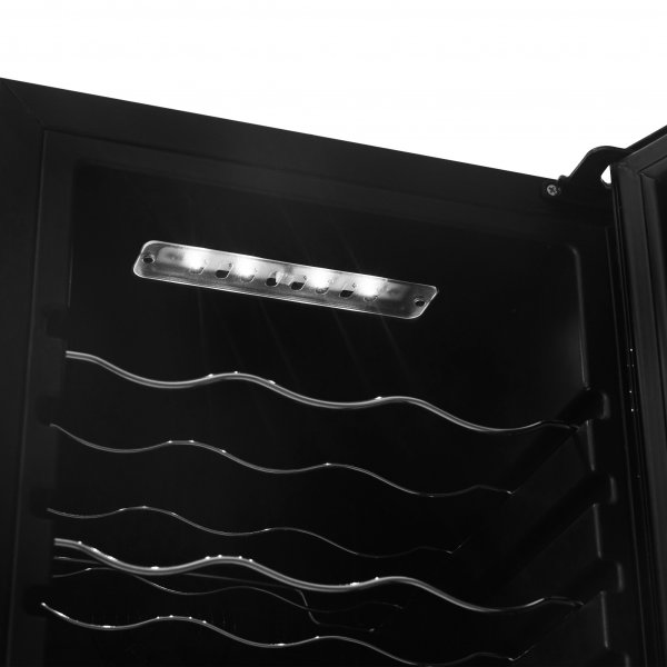 Vinkjøleskap 27 flasker | 2 kjølesoner | Stillegående | Svart Vinkjøleskap 27 flasker | 2 kjølesoner | Stillegående | Svart