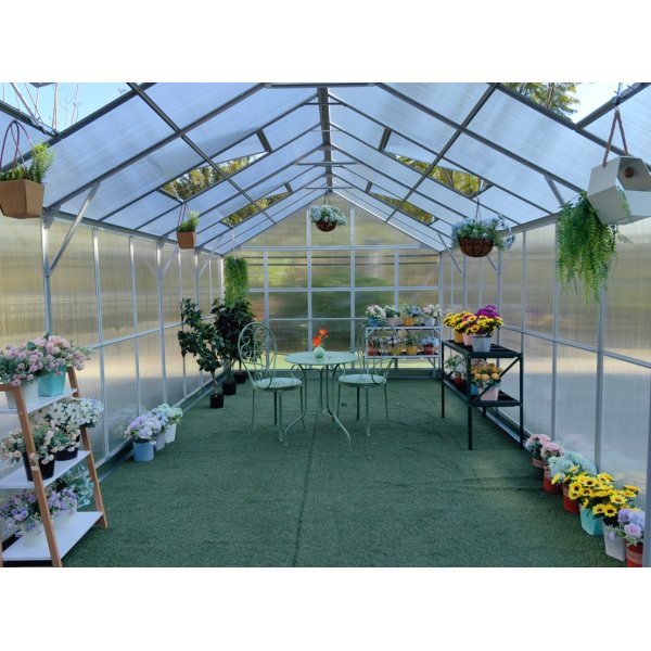 Drivhus 18m² Premium | Ekstra høy takhøyde | 6mm kanalplast Drivhus 18m² Premium | Ekstra høy takhøyde | 6mm kanalplast