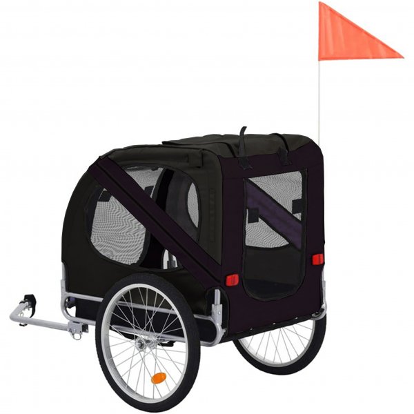 Cykelvogn for hund | Lastekapasitet 40 kg | Sammenleggbar