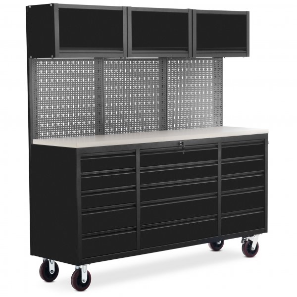 Komplett garasjeinnredning p hjul