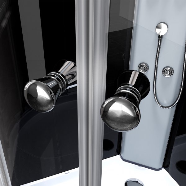 Komplett stilig dusjkabinett | Regnskur | Aluminium