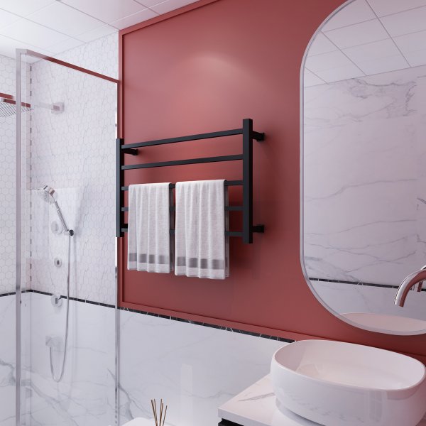 Elektrisk hndkletrker 80x51x12cm | SC01 | Svart