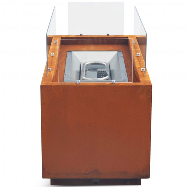 Gasoldrevet eldsted i cortenstål for utendørs bruk - Kalix Gasoldrevet eldsted i cortenstål for utendørs bruk - Kalix