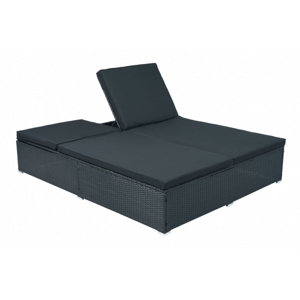 Solseng 200 � 160 cm � Ekstra bred solseng i svart | Glyxn�s