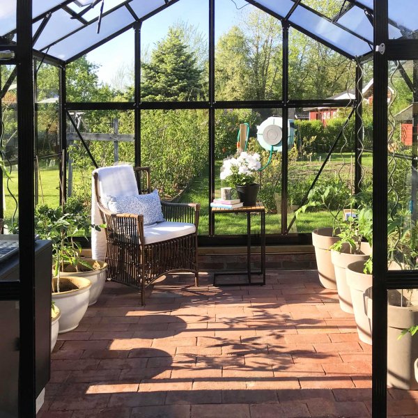 Drivhus 8,0m | 4mm sikkerhetsglass | 5 rs stormgaranti