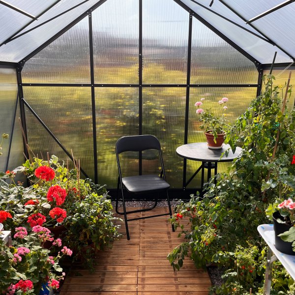 Drivhus 7,2m | 6 mm kanalplast| Hy dyrkingshyde