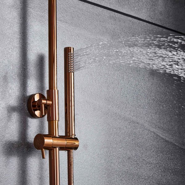 Takduschset med hnddusj | Ros