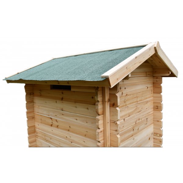 Utedo i tre | Utetoalett i furu | Komplett byggesett | 123 � 102 � 217,8 cm