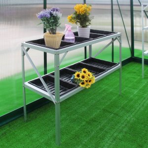 Drivhusbord med plantekasser