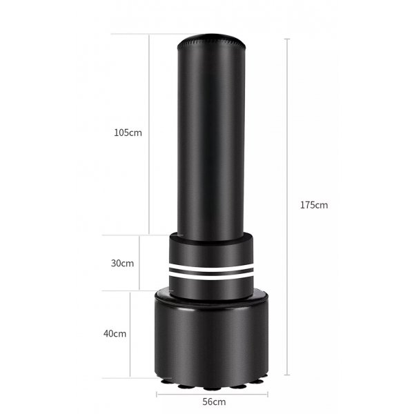 St�ende boksesekk 175 cm | Justerbar treffsone, stabil PE-base for sand/vann