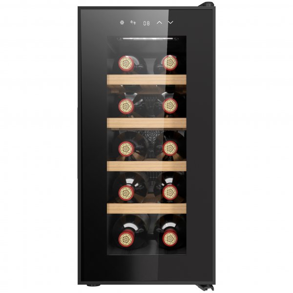 Vinkjøler 10 flasker | Ekstra lydløs | LED-belysning | 26,5 cm smal Vinkjøler 10 flasker | Ekstra lydløs | LED-belysning | 26,5 cm smal