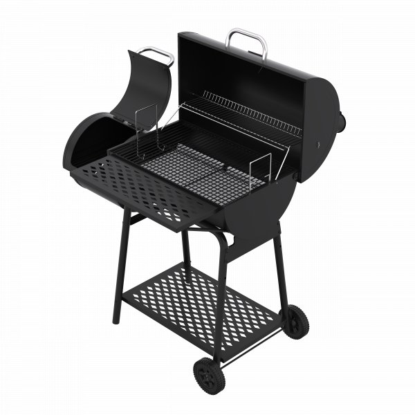 Kombinert kullgrill og r�yker med skorstein og sidekammer | 2026 Memphis