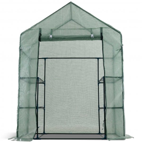 Lite drivhus i plast 1m² | Stålramme med PE plastdeksel Lite drivhus i plast 1m² | Stålramme med PE plastdeksel