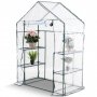 Lite drivhus i plast 1m | Stlramme med PVC-belegg