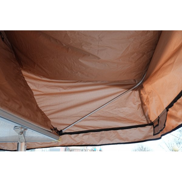 Taktelt softshell 240x160 cm | 10000 mm vanntett, madrass og stige inkludert, Trekkrunner