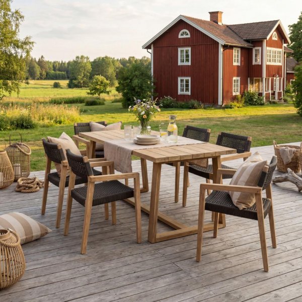 Elegant spisegruppe | Seks sitteplasser | Moderne design og materialer av høy kvalitet | Alex Elegant spisegruppe | Seks sitteplasser | Moderne design og materialer av høy kvalitet | Alex