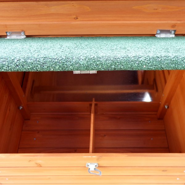 Stort hønsehus med hønsegård | Enkel rengjøring | Ferdig byggesett | 2x0,7x1,1m Stort hønsehus med hønsegård | Enkel rengjøring | Ferdig byggesett | 2x0,7x1,1m