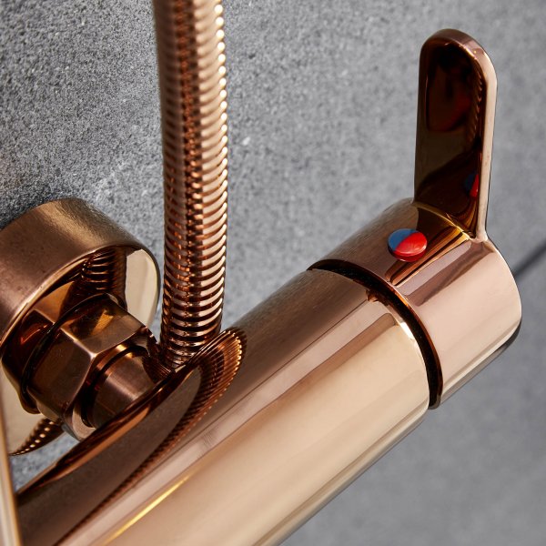 Takduschset med hnddusj | Ros