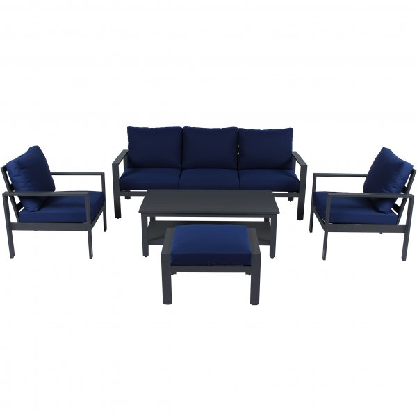 Loungegruppe i aluminium | Vedlikeholdsfrie hagem�bler | Lyfco Hamnviken | Premium loungem�bler