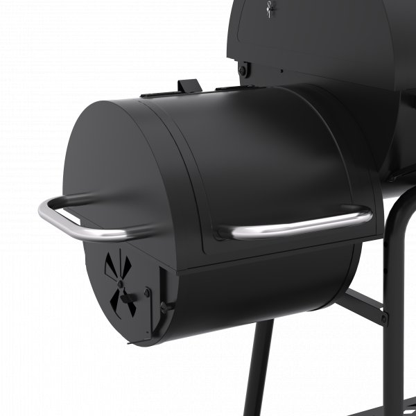 Kombinert kullgrill og r�yker med skorstein og sidekammer | 2026 Memphis