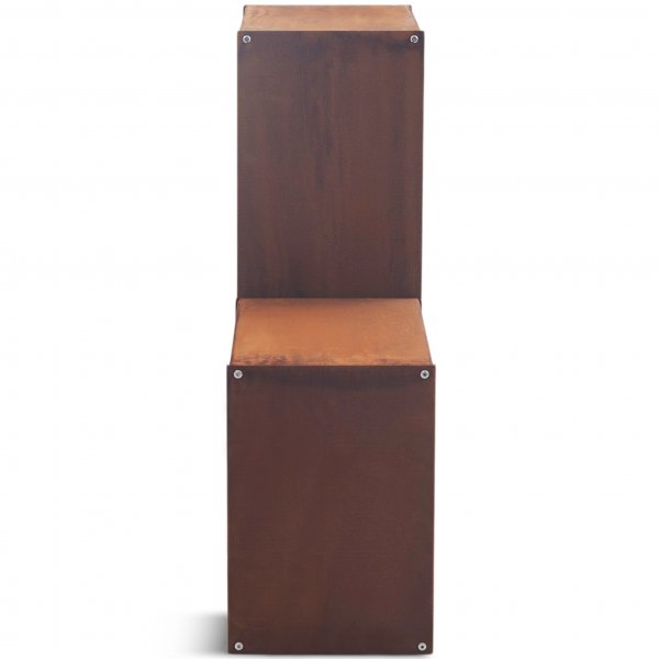 Trehylle 3mm cortenstål | Rektangulær Trehylle 3mm cortenstål | Rektangulær