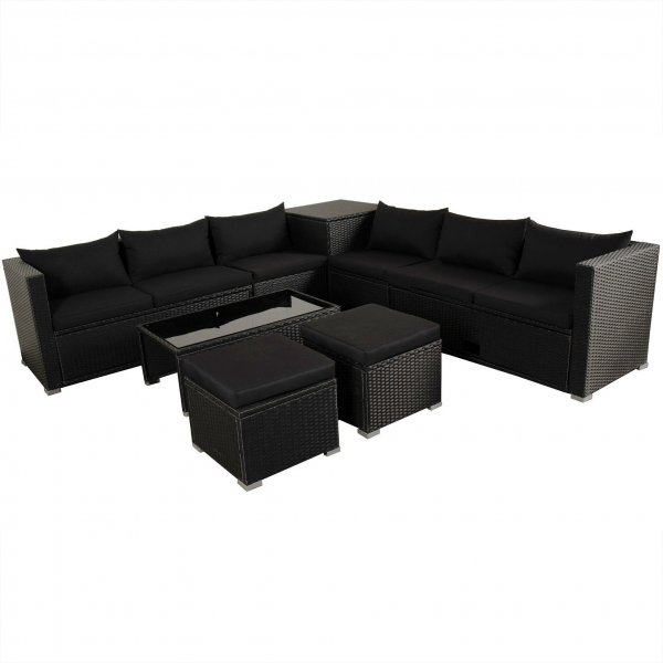 Loungegruppe| Lyfco Djursvik | Innebygd oppbevaring | Grå kunstrotting Loungegruppe| Lyfco Djursvik | Innebygd oppbevaring | Grå kunstrotting