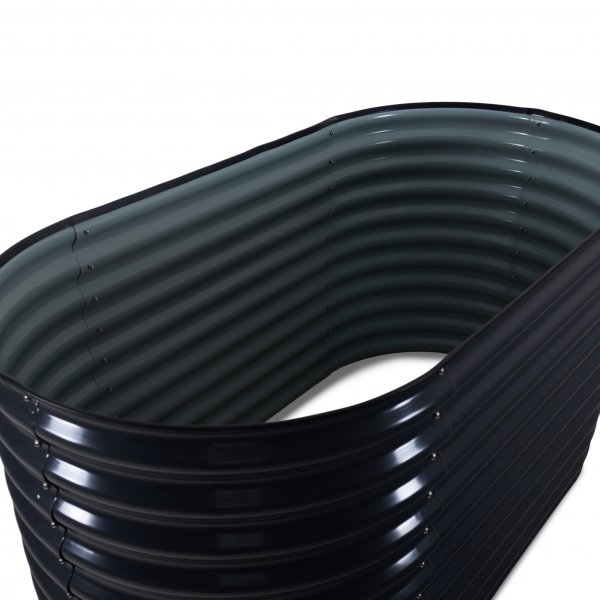 Vokseboks i galvanisert stl | 160 cm