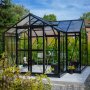 T-formet drivhus i glass 12,8m² | 4mm sikkerhetsglass | 5 års stormgaranti T-formet drivhus i glass 12,8m² | 4mm sikkerhetsglass | 5 års stormgaranti